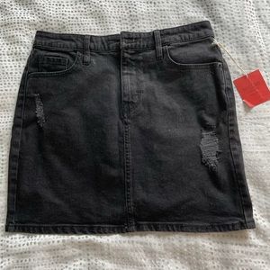 Mossimo black denim mini skirt